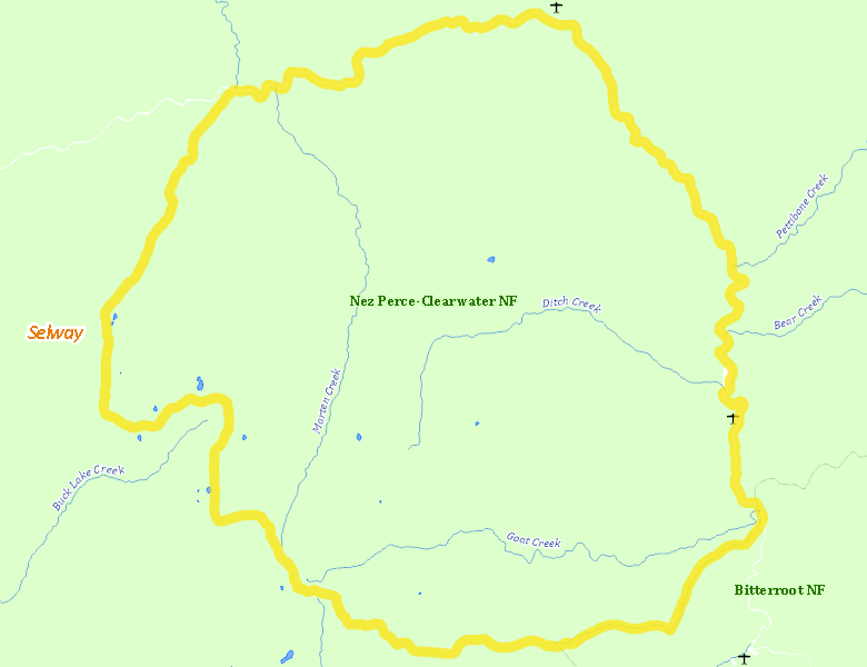 Map of Hunt Area