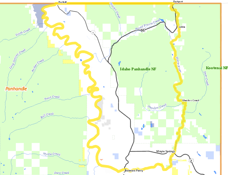 Map of Hunt Area