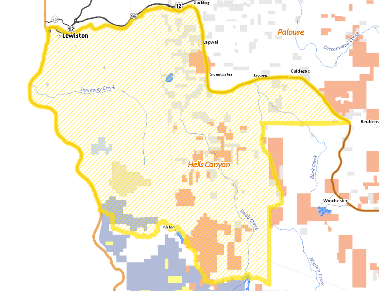 Map of Hunt Area