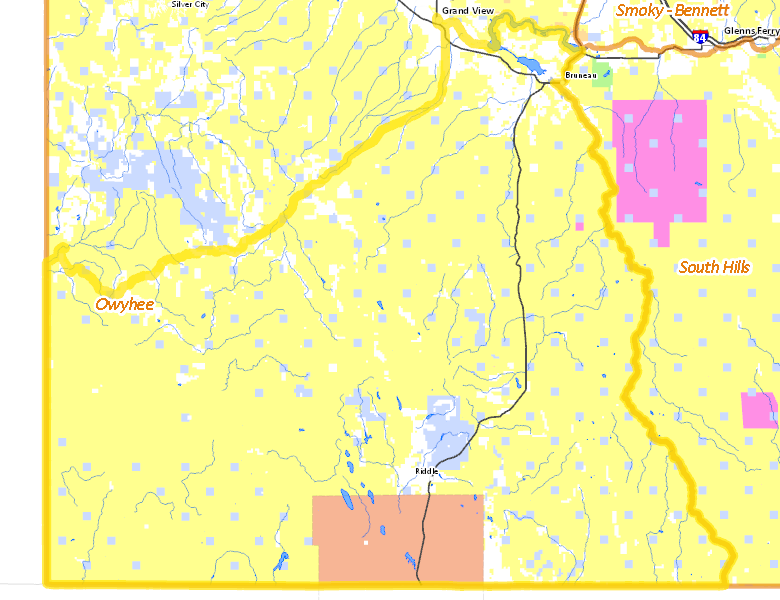 Map of Hunt Area