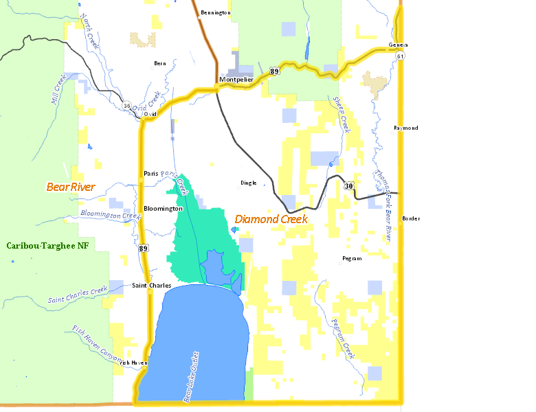 Map of Hunt Area