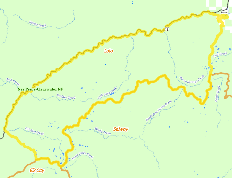 Map of Hunt Area