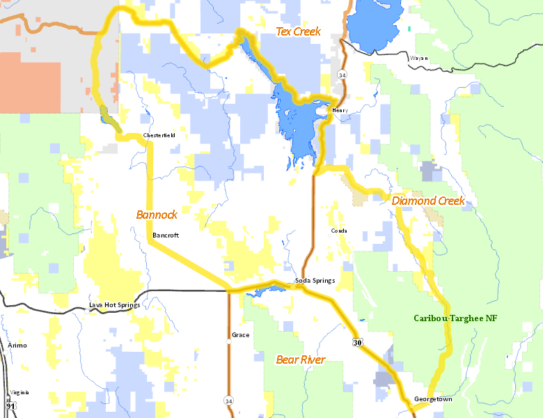 Map of Hunt Area