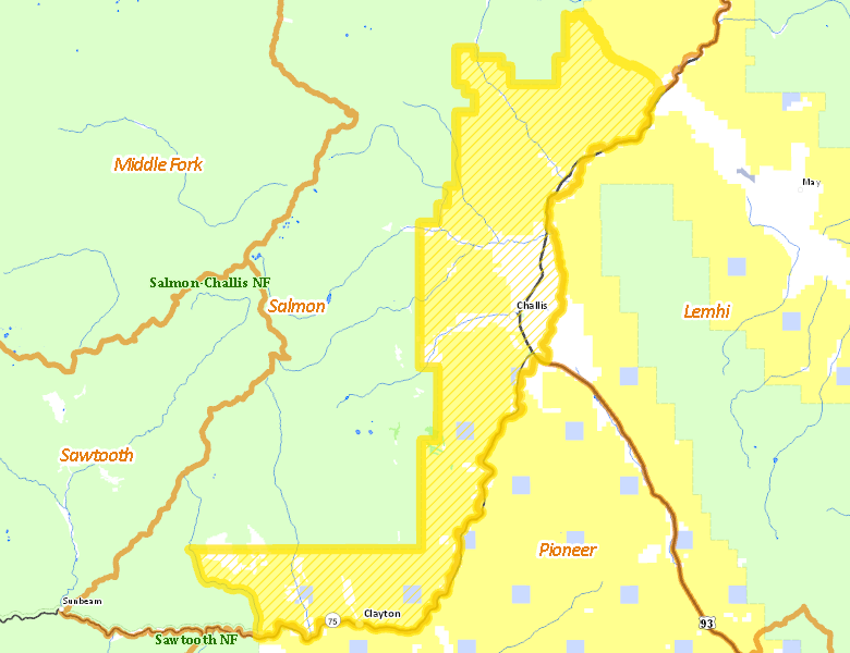 Map of Hunt Area
