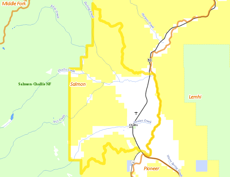 Map of Hunt Area