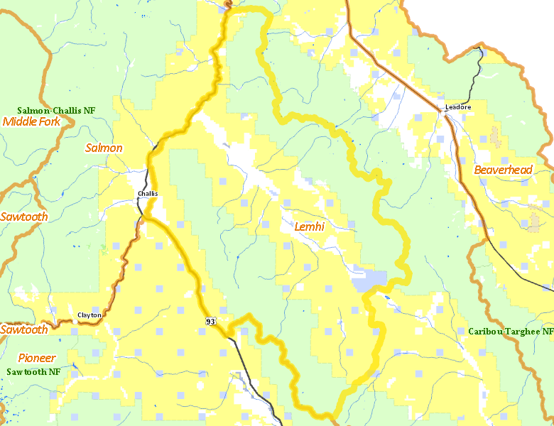 Map of Hunt Area