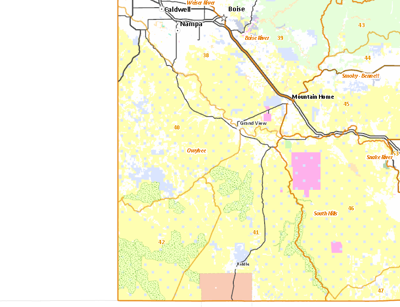 Map of Hunt Area