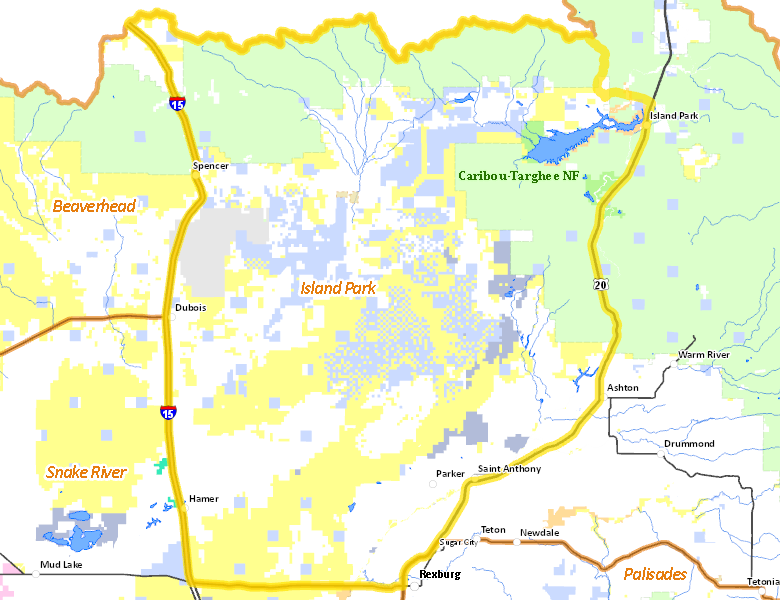 Map of Hunt Area