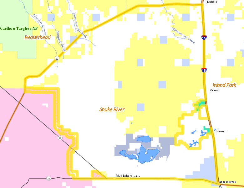 Map of Hunt Area