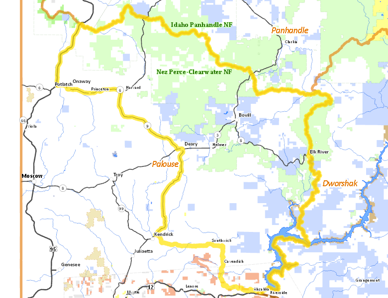 Map of Hunt Area