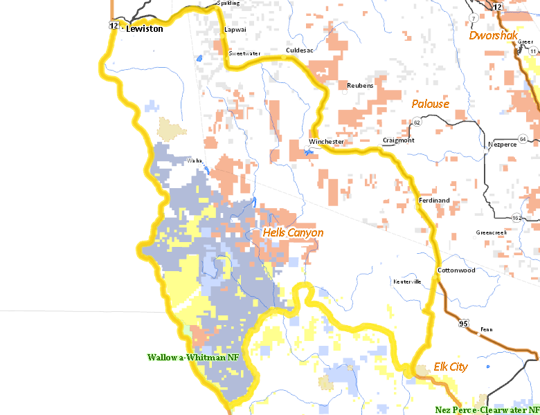 Map of Hunt Area