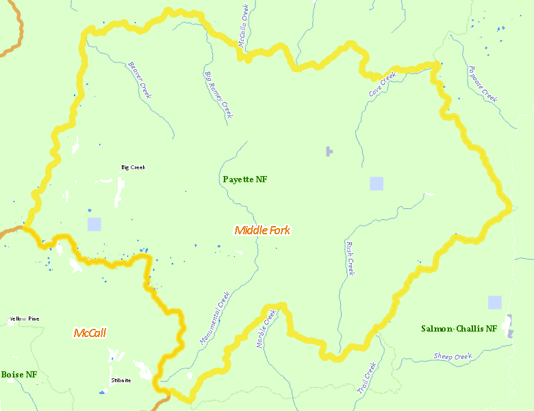 Map of Hunt Area