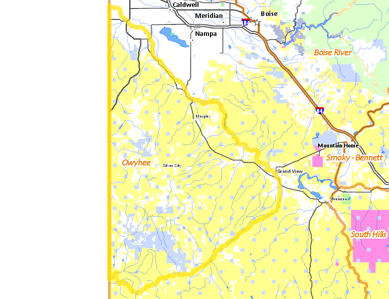 Map of Hunt Area