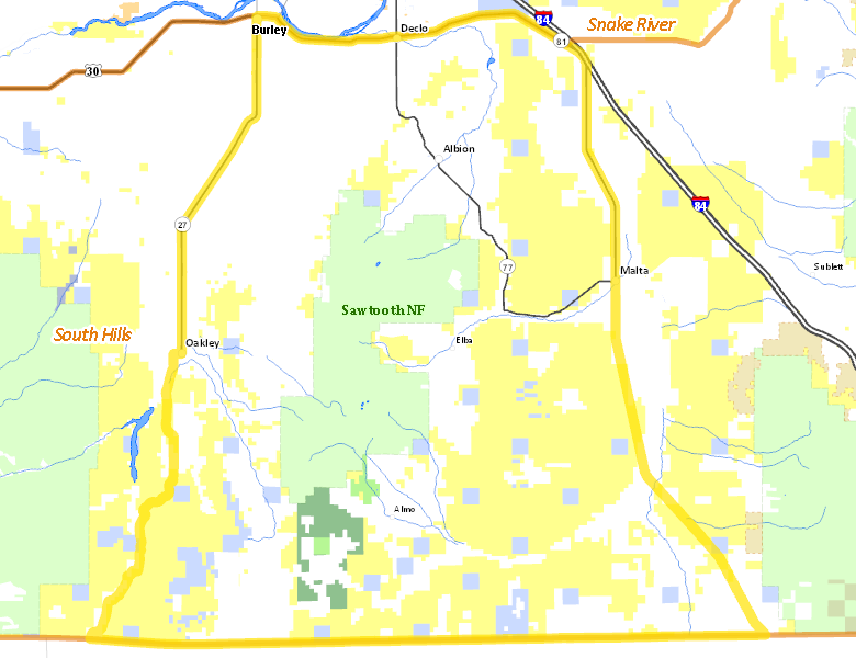 Map of Hunt Area