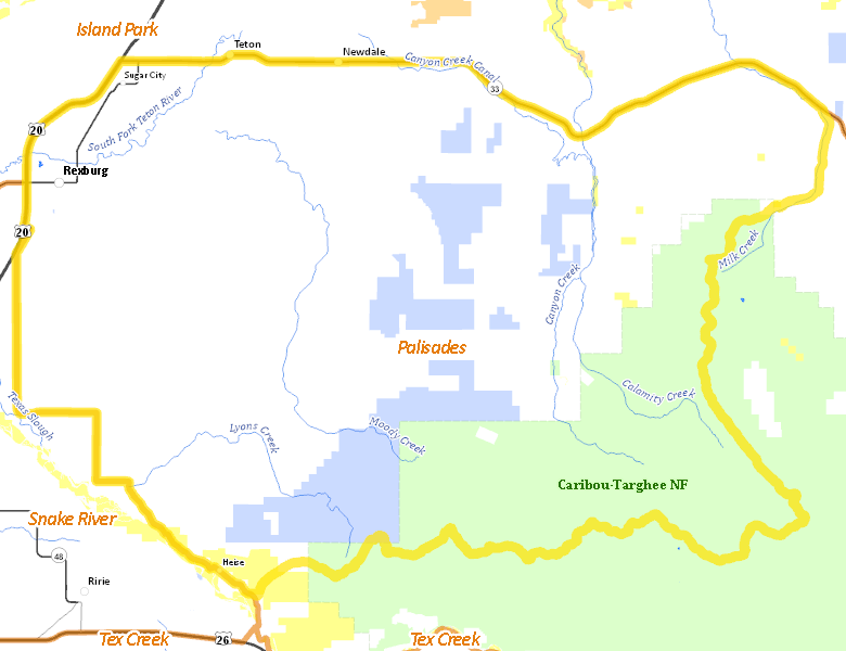 Map of Hunt Area