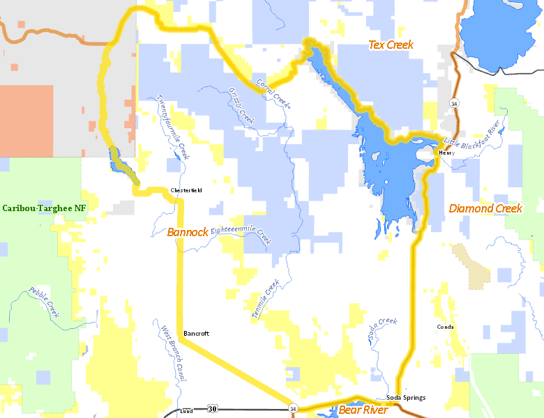 Map of Hunt Area