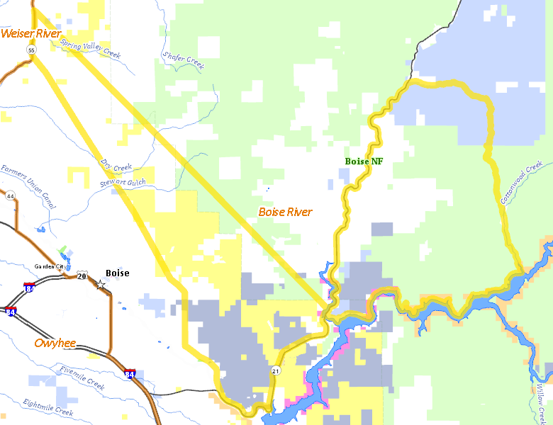Map of Hunt Area