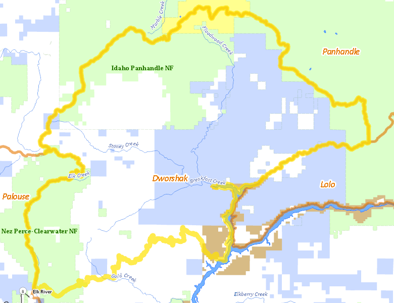 Map of Hunt Area