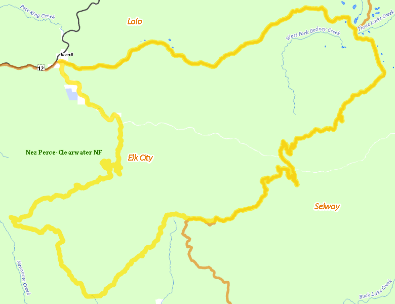 Map of Hunt Area