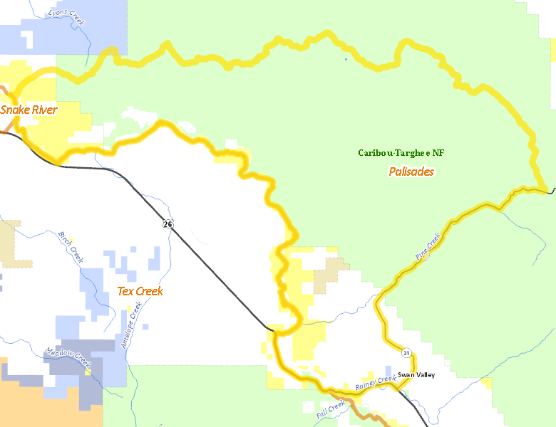 Map of Hunt Area