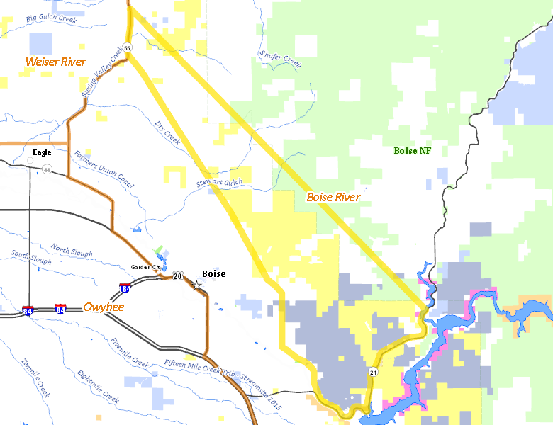 Map of Hunt Area
