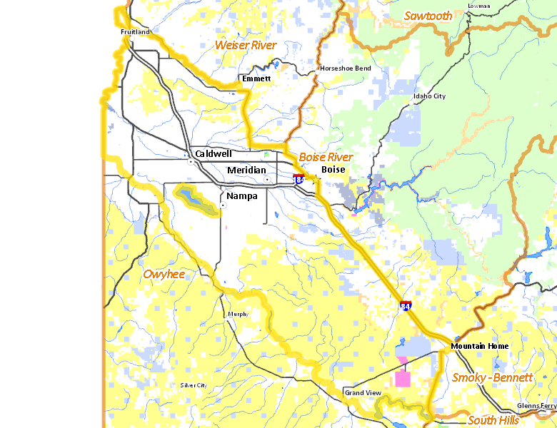 Map of Hunt Area