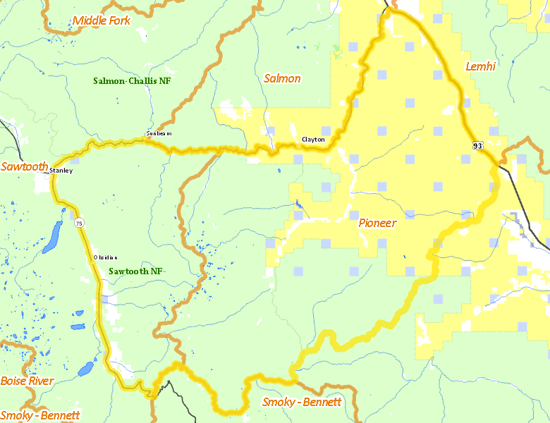 Map of Hunt Area