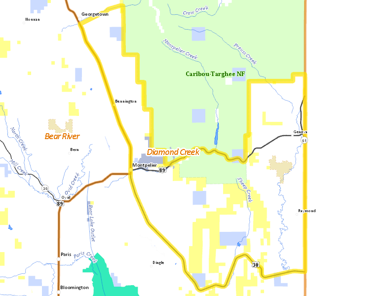 Map of Hunt Area
